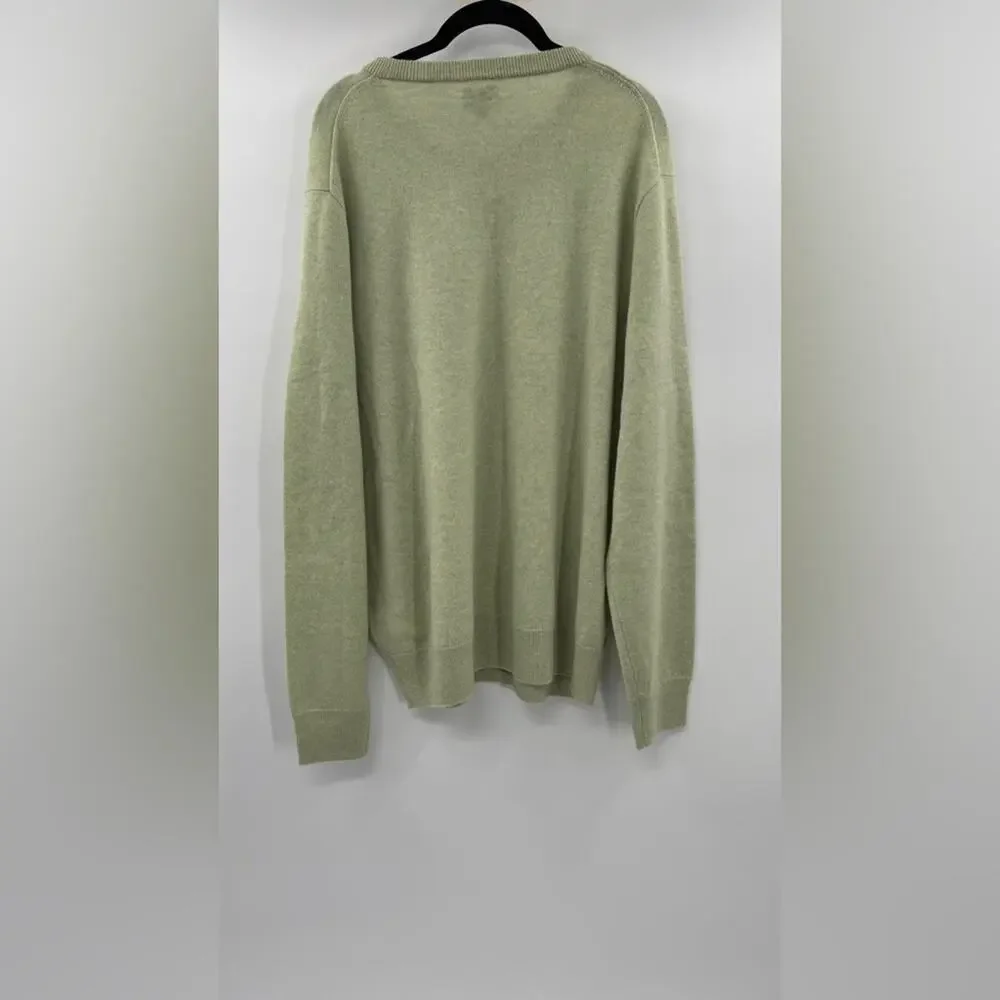 J.Crew Cashmere crewneck sweater Heather Pistachio